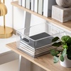 image:imageiDesign Stackable Clear Plastic Bin with Handles 2Pack  Kitchen Organizers and Storage For Fridge and PantryClear