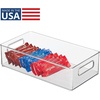 image:imageiDesign Stackable Fridge Bin Clear Set of 3  Storage for Freezer or Pantry Made in USAPack of 1