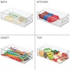image:imageiDesign Stackable Fridge Bin Clear Set of 3  Storage for Freezer or Pantry Made in USAPack of 2