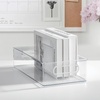 image:imageiDesign Stackable Fridge Bin Clear Set of 3  Storage for Freezer or Pantry Made in USAPack of 3