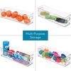 image:imageiDesign Stackable Fridge Bin Clear Set of 3  Storage for Freezer or Pantry Made in USAPack of 6