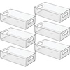 image:imageiDesign Stackable Fridge Bin Clear Set of 3  Storage for Freezer or Pantry Made in USAPack of 6