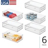 image:imageiDesign Stackable Fridge Bin Clear Set of 3  Storage for Freezer or Pantry Made in USAPack of 6