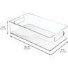image:imageiDesign Stackable Fridge Bin Clear Set of 3  Storage for Freezer or Pantry Made in USAPack of 6