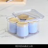 image:imageiDesign Stackable Fridge Organizer Bins with Lids for Fresh Produce  Set of 6  ClearPack of 1