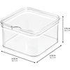 image:imageiDesign Stackable Fridge Organizer Bins with Lids for Fresh Produce  Set of 6  ClearPack of 1