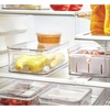 image:imageiDesign Stackable Fridge Organizer Bins with Lids for Fresh Produce  Set of 6  ClearPack of 3