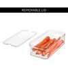 image:imageiDesign Stackable Fridge Organizer Bins with Lids for Fresh Produce  Set of 6  ClearPack of 6