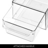image:imageiDesign Stackable Kitchen Storage Drawer Set of 2 Clear  For Fridge For Pantry For UnderSink For CabinetPack of 2
