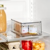 image:imageiDesign Stackable Kitchen Storage Drawer Set of 2 Clear  For Fridge For Pantry For UnderSink For CabinetPack of 2