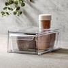 image:imageiDesign Stackable Kitchen Storage Drawer Set of 2 Clear  For Fridge For Pantry For UnderSink For CabinetPack of 2