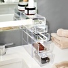 image:imageiDesign Stackable Makeup Organizer for Bathroom Countertop or VanitySet of 2Clear Tower5 Drawer M2
