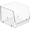 image:imageiDesign Stackable OpenFront Storage Bins Set of 6 Clear  Kitchen and Pantry OrganizationPack of 1