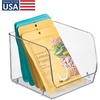 image:imageiDesign Stackable OpenFront Storage Bins Set of 6 Clear  Kitchen and Pantry OrganizationPack of 1