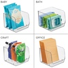 image:imageiDesign Stackable OpenFront Storage Bins Set of 6 Clear  Kitchen and Pantry OrganizationPack of 3