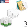 image:imageiDesign Stackable OpenFront Storage Bins Set of 6 Clear  Kitchen and Pantry OrganizationPack of 3