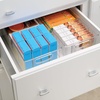 image:imageiDesign Stackable Storage Bin Set of 4 Clear  Organizer Bin for Kitchen and Pantry Made in USAPack of 1