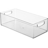 image:imageiDesign Stackable Storage Bin Set of 4 Clear  Organizer Bin for Kitchen and Pantry Made in USAPack of 1