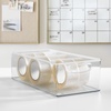 image:imageiDesign Stackable Storage Bin Set of 4 Clear  Organizer Bin for Kitchen and Pantry Made in USAPack of 1