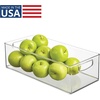 image:imageiDesign Stackable Storage Bin Set of 4 Clear  Organizer Bin for Kitchen and Pantry Made in USAPack of 1