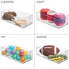 image:imageiDesign Stackable Storage Bin Set of 4 Clear  Organizer Bin for Kitchen and Pantry Made in USAPack of 1
