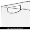 image:imageiDesign Stackable Storage Bin Set of 4 Clear  Organizer Bin for Kitchen and Pantry Made in USAPack of 4