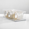 image:imageiDesign Stackable Storage Bin Set of 4 Clear  Organizer Bin for Kitchen and Pantry Made in USAPack of 4