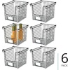 image:imageiDesign Stackable Wire Pantry Basket with Label Plate  Set of 6  Matte Black8 x 10 x 775