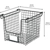 image:imageiDesign Stackable Wire Pantry Basket with Label Plate  Set of 6  Matte Black8 x 10 x 775