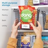 image:imageiDesign Stackable Wire Pantry Basket with Label Plate  Set of 6  Matte Black8 x 10 x 775
