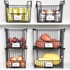 image:imageiDesign Stackable Wire Pantry Basket with Label Plate  Set of 6  Matte Black8 x 10 x 775
