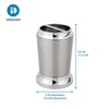 image:imageiDesign Stainless Steel Bathroom Toothbrush Holder Pack of 2  BrushedChrome Split Finish For CountersBrushedChrome Split Finish
