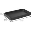 image:imageiDesign Stainless Steel Bathroom Tray for Towels Cosmetics and Accessories The Gia Collection  962 x 562 x 107 WhiteMatte Black