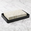 image:imageiDesign Stainless Steel Bathroom Tray for Towels Cosmetics and Accessories The Gia Collection  962 x 562 x 107 WhiteMatte Black