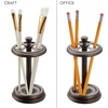 image:imageiDesign Steel Divided Toothbrush Holder Stand 325 x 325 x 575  Four Divided Compartments Brushed Nickel amp Polished ChromeBronze