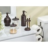 image:imageiDesign Steel Divided Toothbrush Holder Stand 325 x 325 x 575  Four Divided Compartments Brushed Nickel amp Polished ChromeBronze