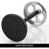 image:imageiDesign Steel Divided Toothbrush Holder Stand 325 x 325 x 575  Four Divided Compartments Brushed Nickel amp Polished ChromeChromeBlack