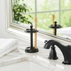 image:imageiDesign Steel Divided Toothbrush Holder Stand 325 x 325 x 575  Four Divided Compartments Brushed Nickel amp Polished ChromeMatte Black