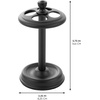 image:imageiDesign Steel Divided Toothbrush Holder Stand 325 x 325 x 575  Four Divided Compartments Brushed Nickel amp Polished ChromeMatte Black