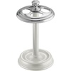 image:imageiDesign Steel Divided Toothbrush Holder Stand 325 x 325 x 575  Four Divided Compartments Brushed Nickel amp Polished ChromePearl WhiteChrome