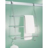 image:imageiDesign Steel OverTheDoor Towel Rack Bronze  Storage Hooks For Clothes For Towels For AccessoriesChrome