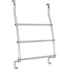 image:imageiDesign Steel OverTheDoor Towel Rack Bronze  Storage Hooks For Clothes For Towels For AccessoriesChrome