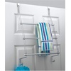 image:imageiDesign Steel OverTheDoor Towel Rack Bronze  Storage Hooks For Clothes For Towels For AccessoriesChrome