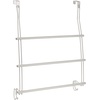 image:imageiDesign Steel OverTheDoor Towel Rack Bronze  Storage Hooks For Clothes For Towels For AccessoriesPearl White