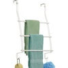image:imageiDesign Steel OverTheDoor Towel Rack Bronze  Storage Hooks For Clothes For Towels For AccessoriesPearl White