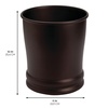 image:imageiDesign Steel Round Bathroom Trash Can  Set of 2  Bronze
