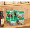 image:imageiDesign Storage Bin with Handles 12 x 10 x 8 Clear  For Kitchen Pantry Cabinet Nursery CraftsPack of 1