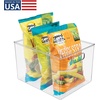 image:imageiDesign Storage Bin with Handles 12 x 10 x 8 Clear  For Kitchen Pantry Cabinet Nursery CraftsPack of 1