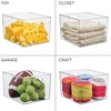 image:imageiDesign Storage Bin with Handles 12 x 10 x 8 Clear  For Kitchen Pantry Cabinet Nursery CraftsPack of 2