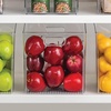 image:imageiDesign Storage Bin with Handles 12 x 10 x 8 Clear  For Kitchen Pantry Cabinet Nursery CraftsPack of 4